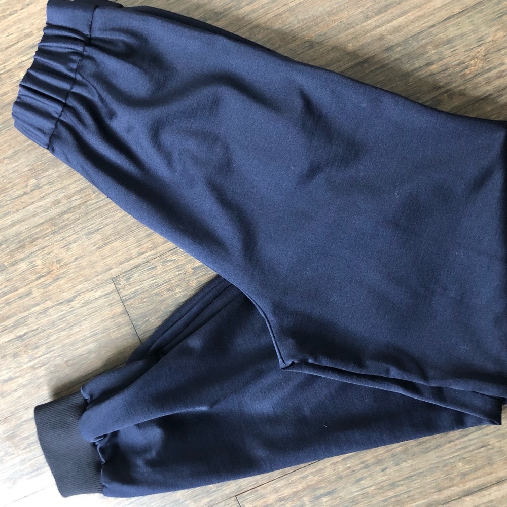 Tibi Navy Silk Joggers size S